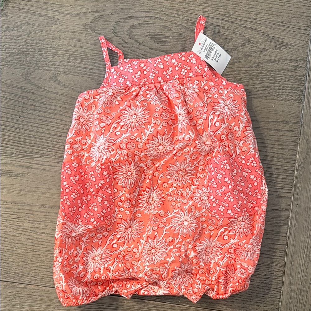 GAP Pink Bodysuit with Floral Print